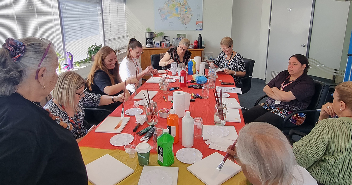 Visual Art Of Our Stories with MacKillop Family Services, 03.09.2024