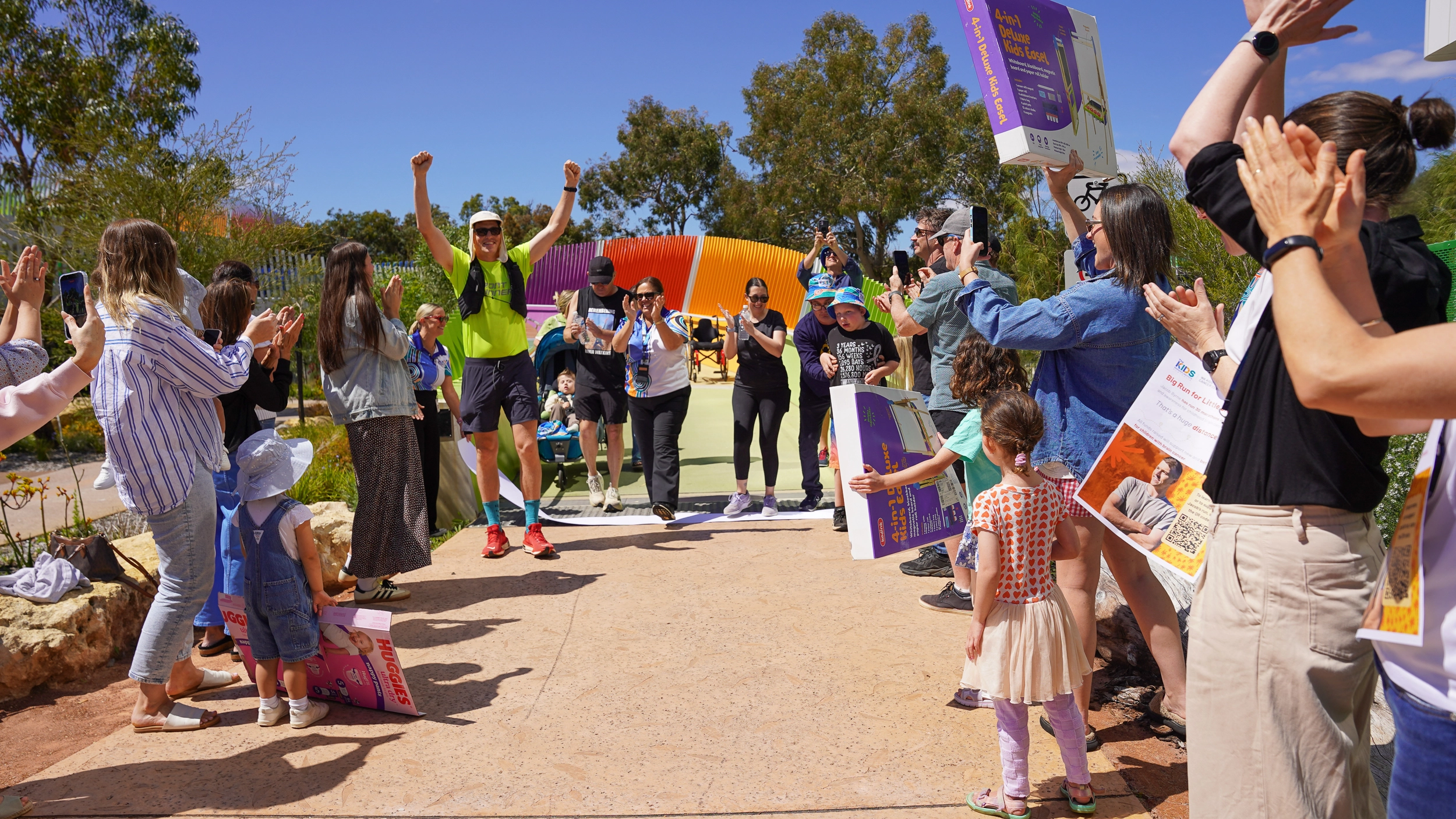 jacob byrne at the finish line