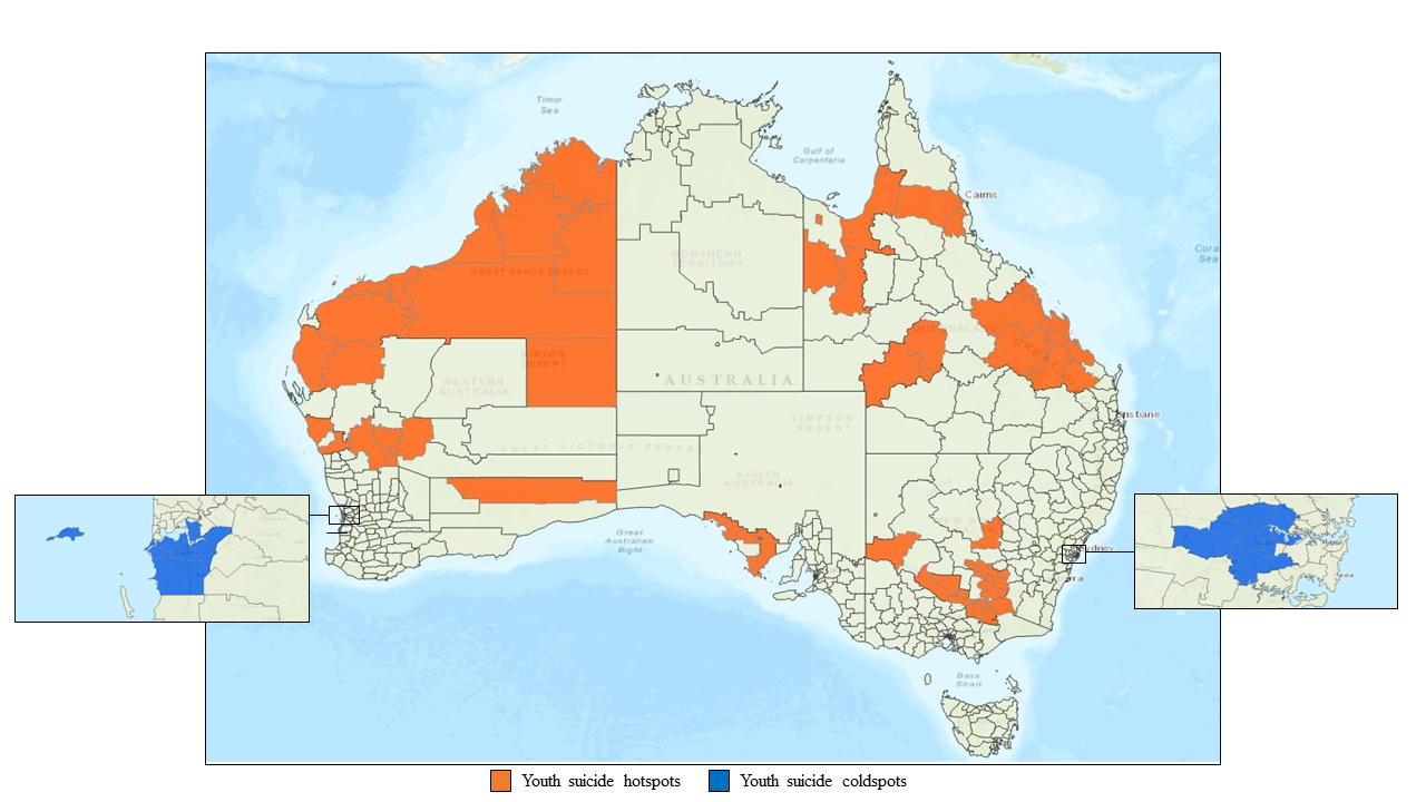 suicide hotspots in Australia