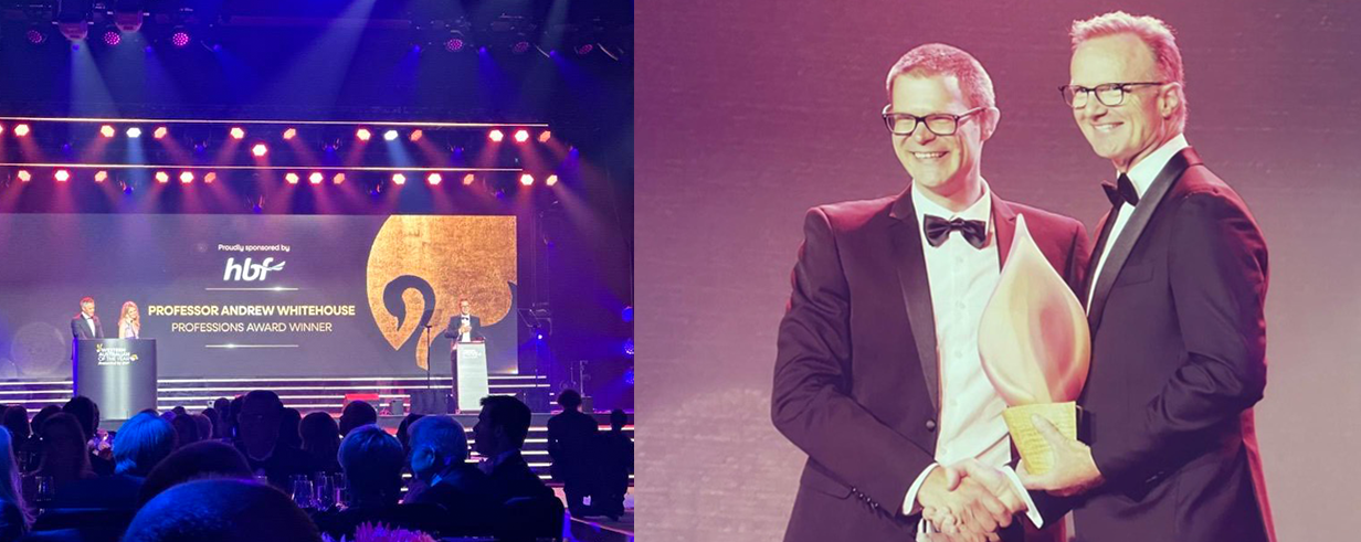  Professor Whitehouse named this year’s Western Australian of the Year in the HBF Professions category.